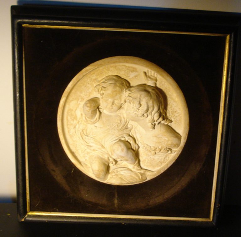 GALLERY: 1848 Factile Ivory Casting of Sir Thomas Lawrence “Nature” in velvet window-box